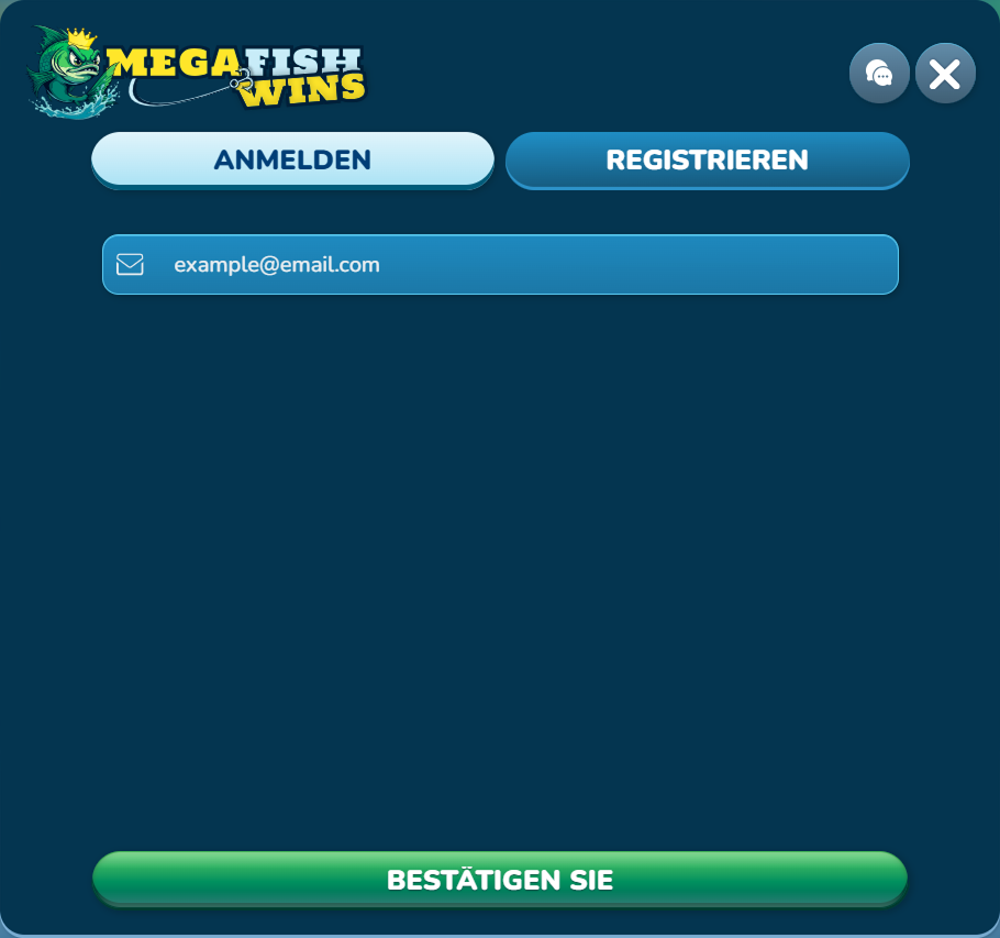 Passwort zurücksetzen E-Mail Eingabefeld Bestätigen Button